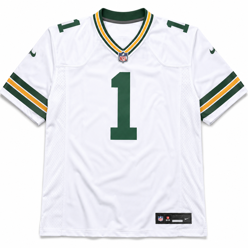 Green Bay Packers Jersey Blanca