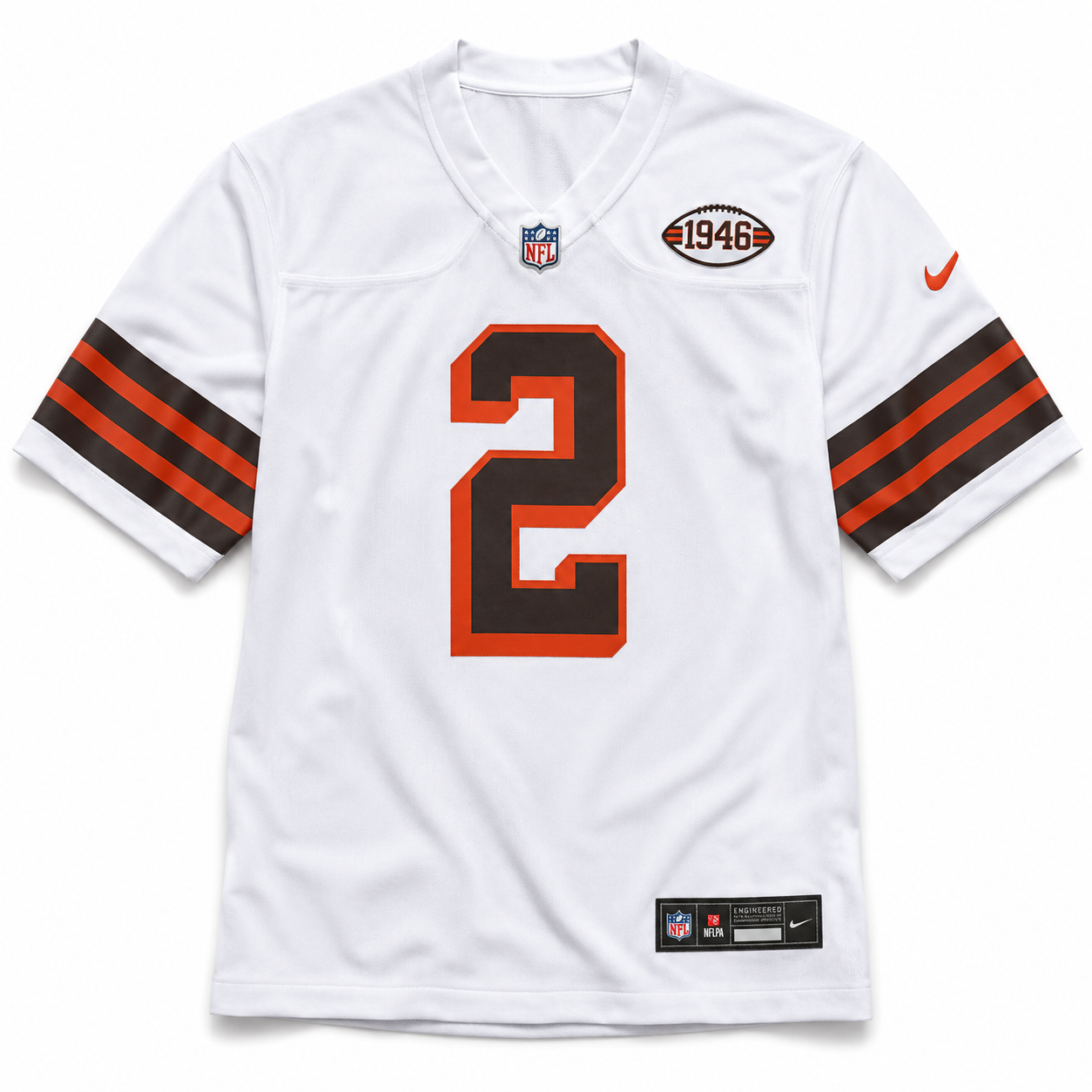 Cleveland Browns Jersey Blanca