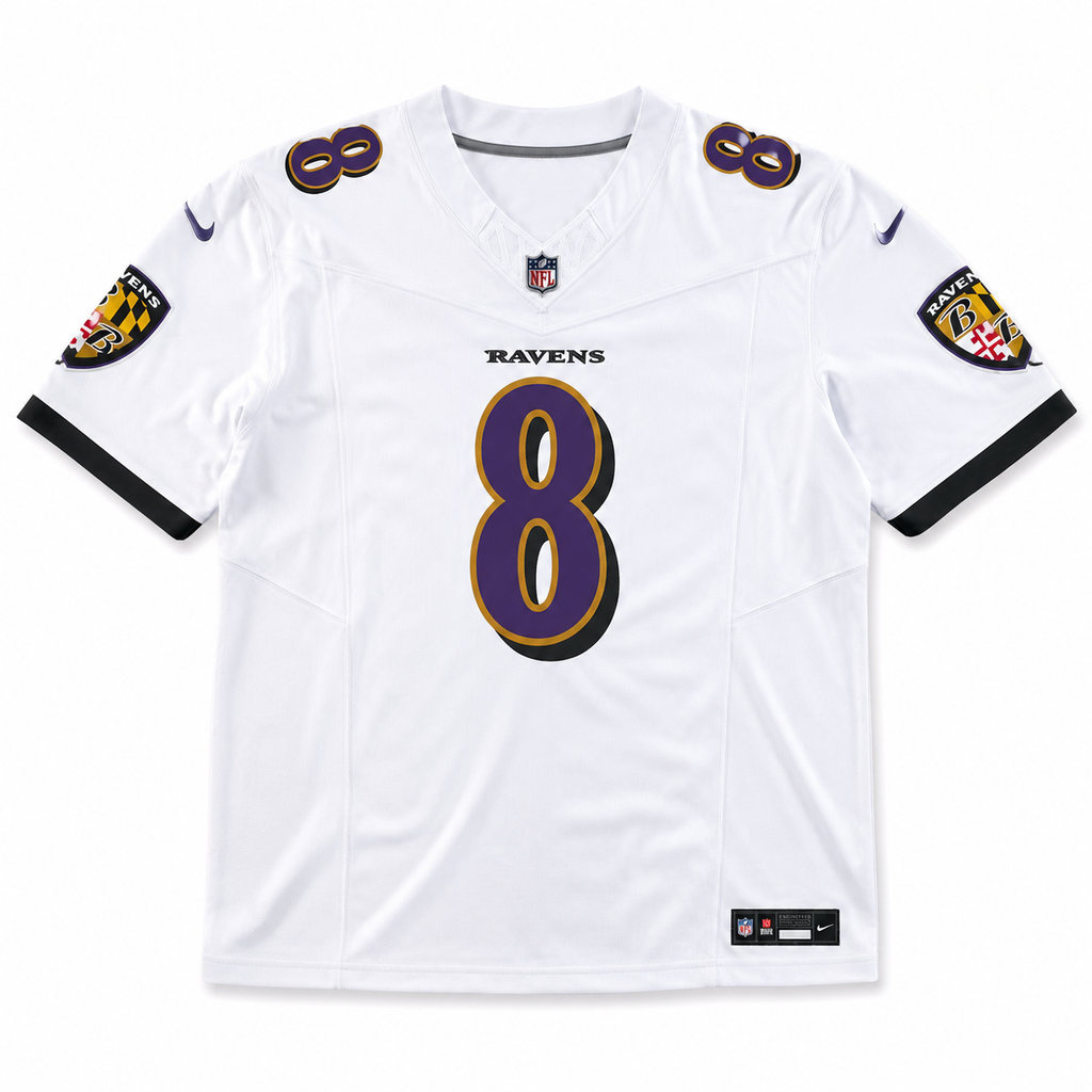 Baltimore Ravens Jersey Blanca