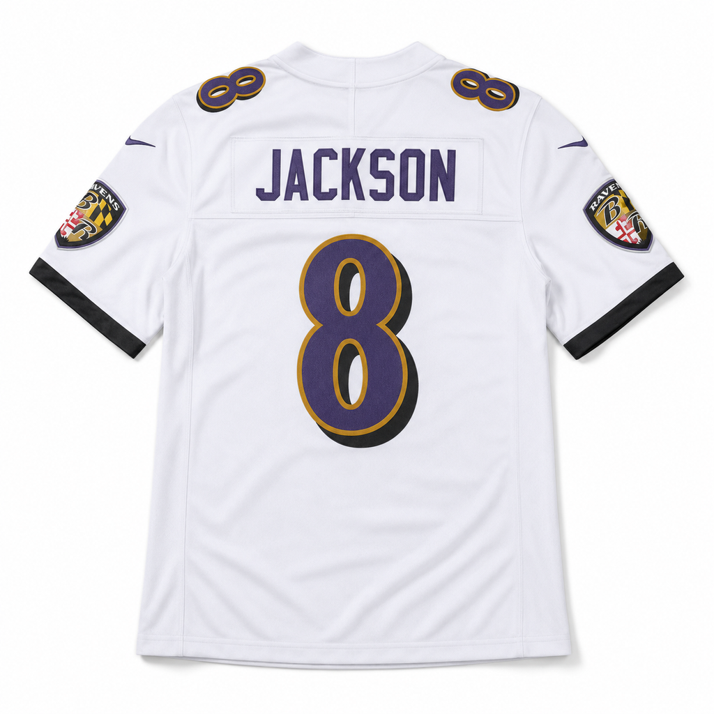 Baltimore Ravens Jersey Blanca
