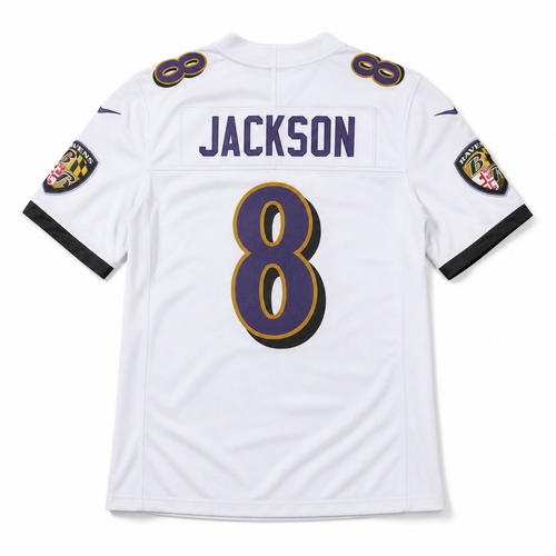 Baltimore Ravens Jersey Blanca