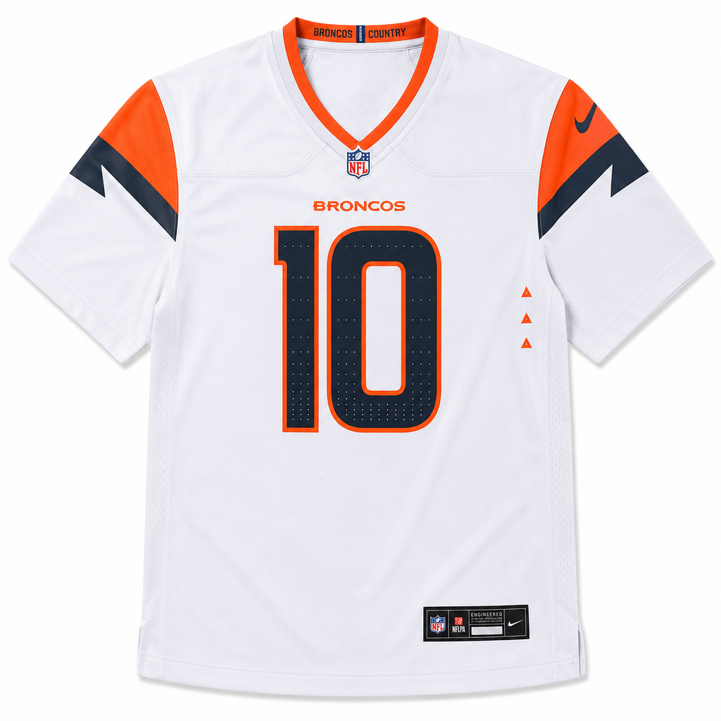 Denver Broncos Jersey Blanca