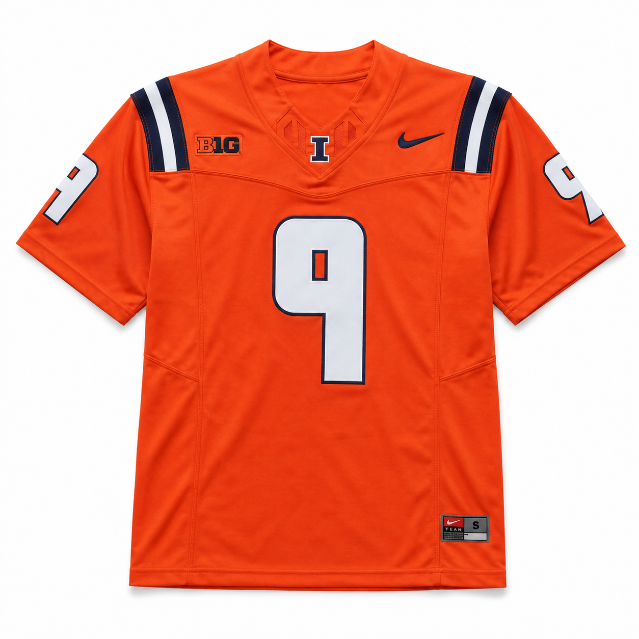 Illinois Fighting Illini Football College Jersey Naranja