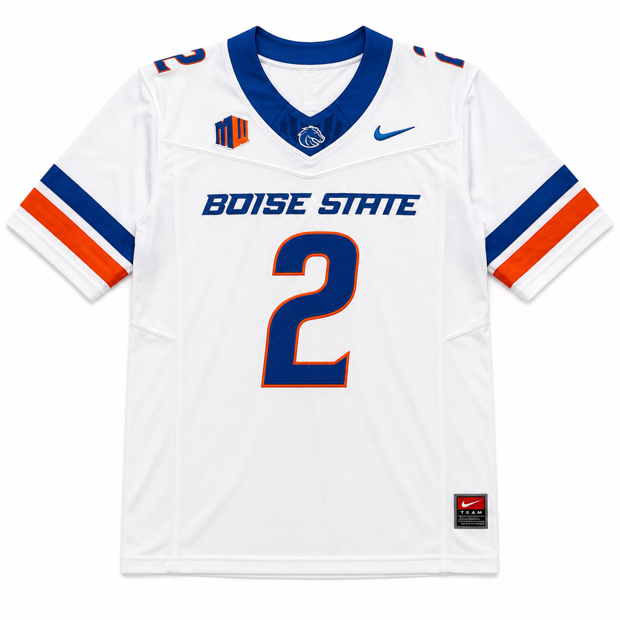 Boise State Broncos Football College Jersey Blanca