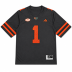 Miami Hurricanes Football College Jersey Negra