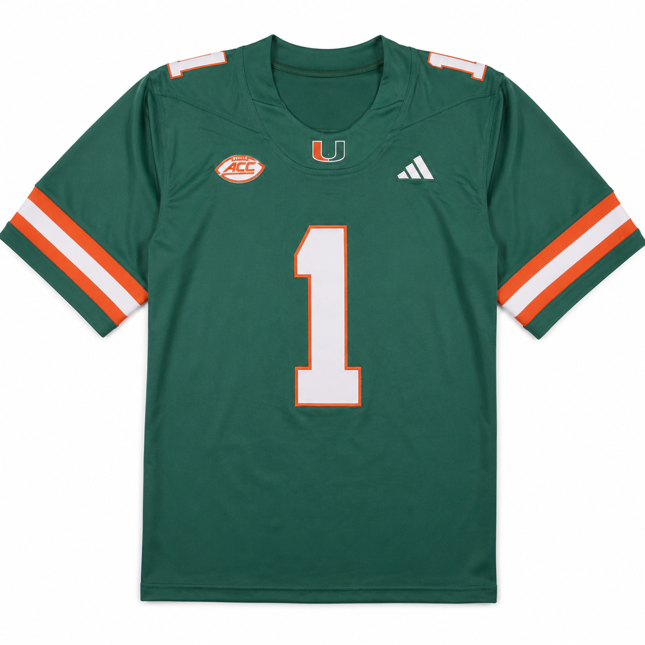 Miami Hurricanes Football College Jersey Aqua