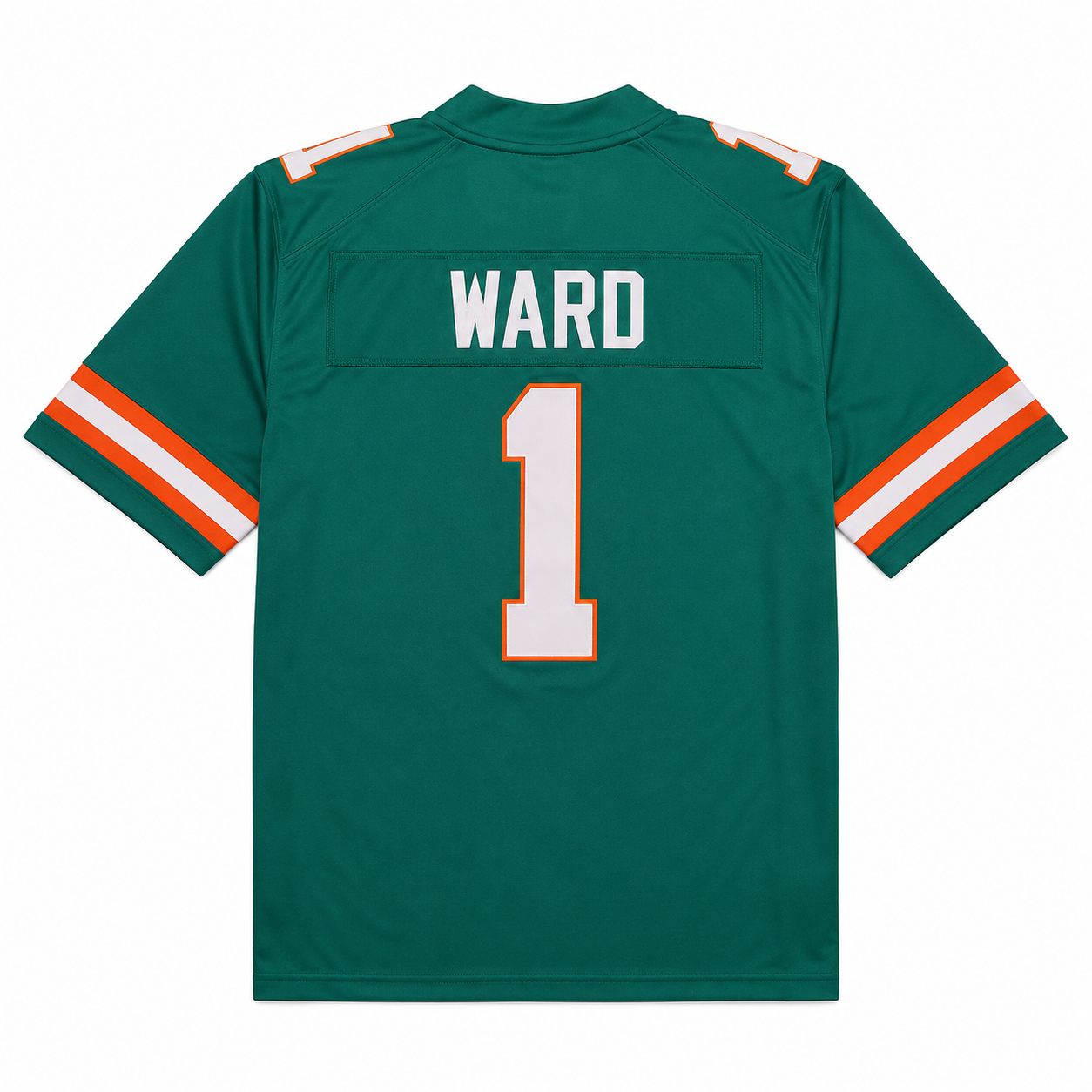 Miami Hurricanes Football College Jersey Aqua