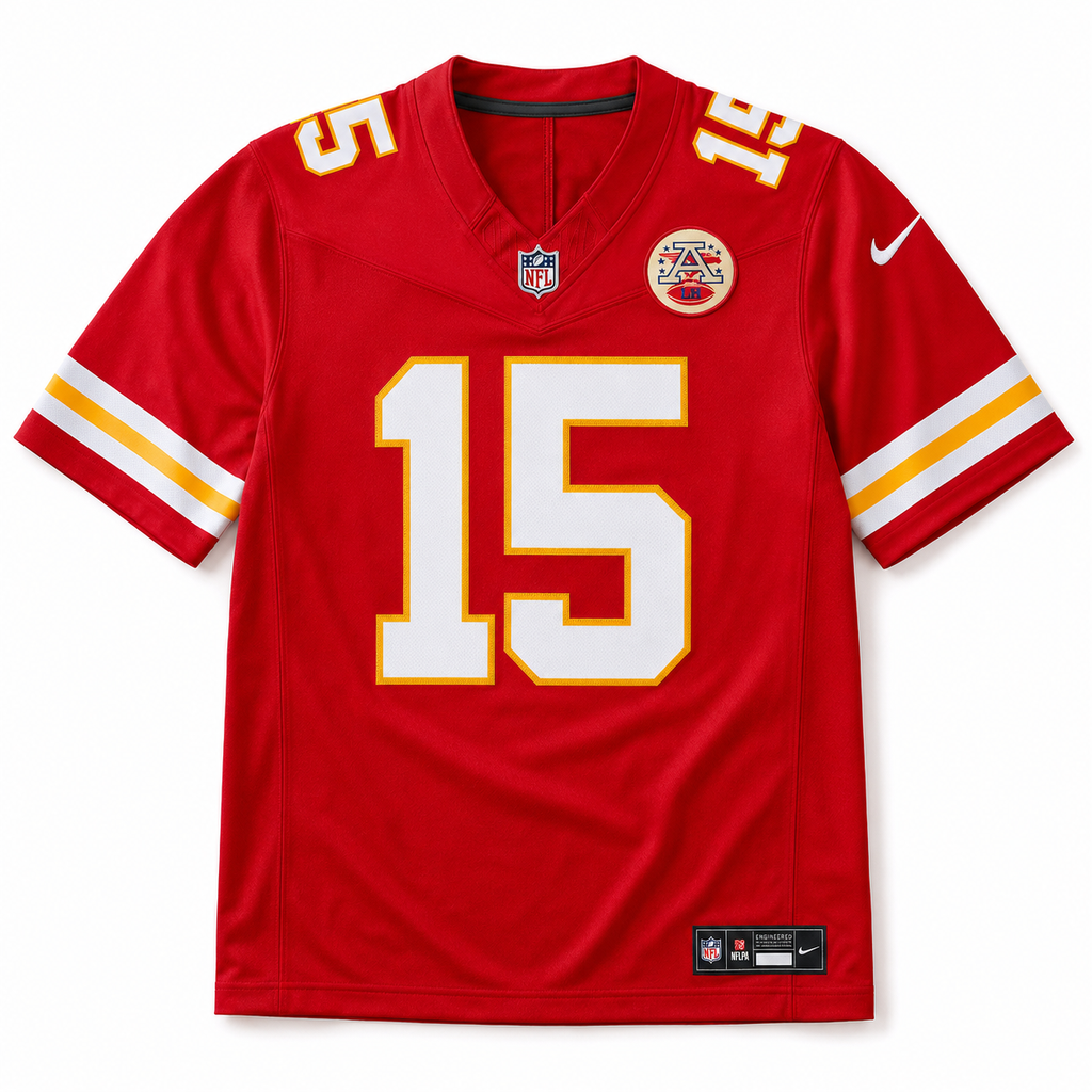 Kansas City Chiefs Jersey Roja