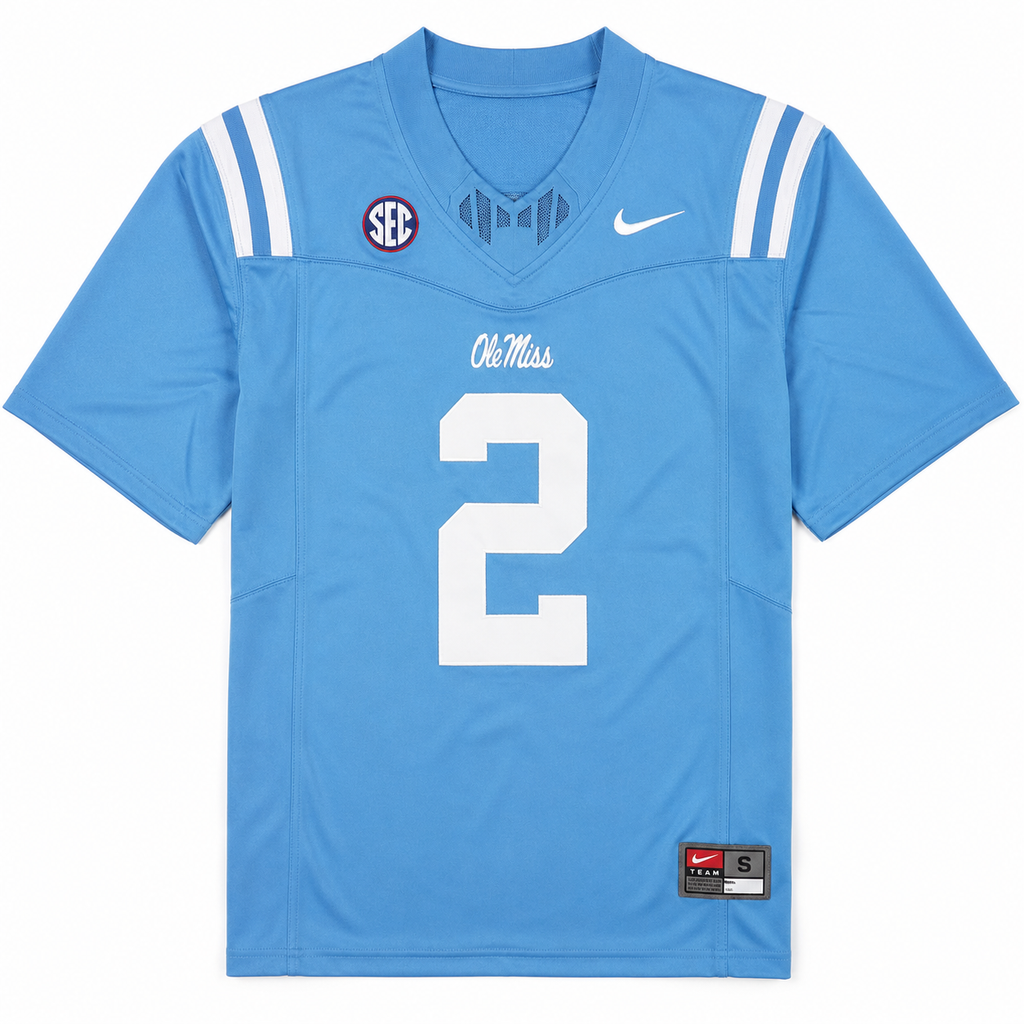Ole Miss Rebels Football College Jersey Azul
