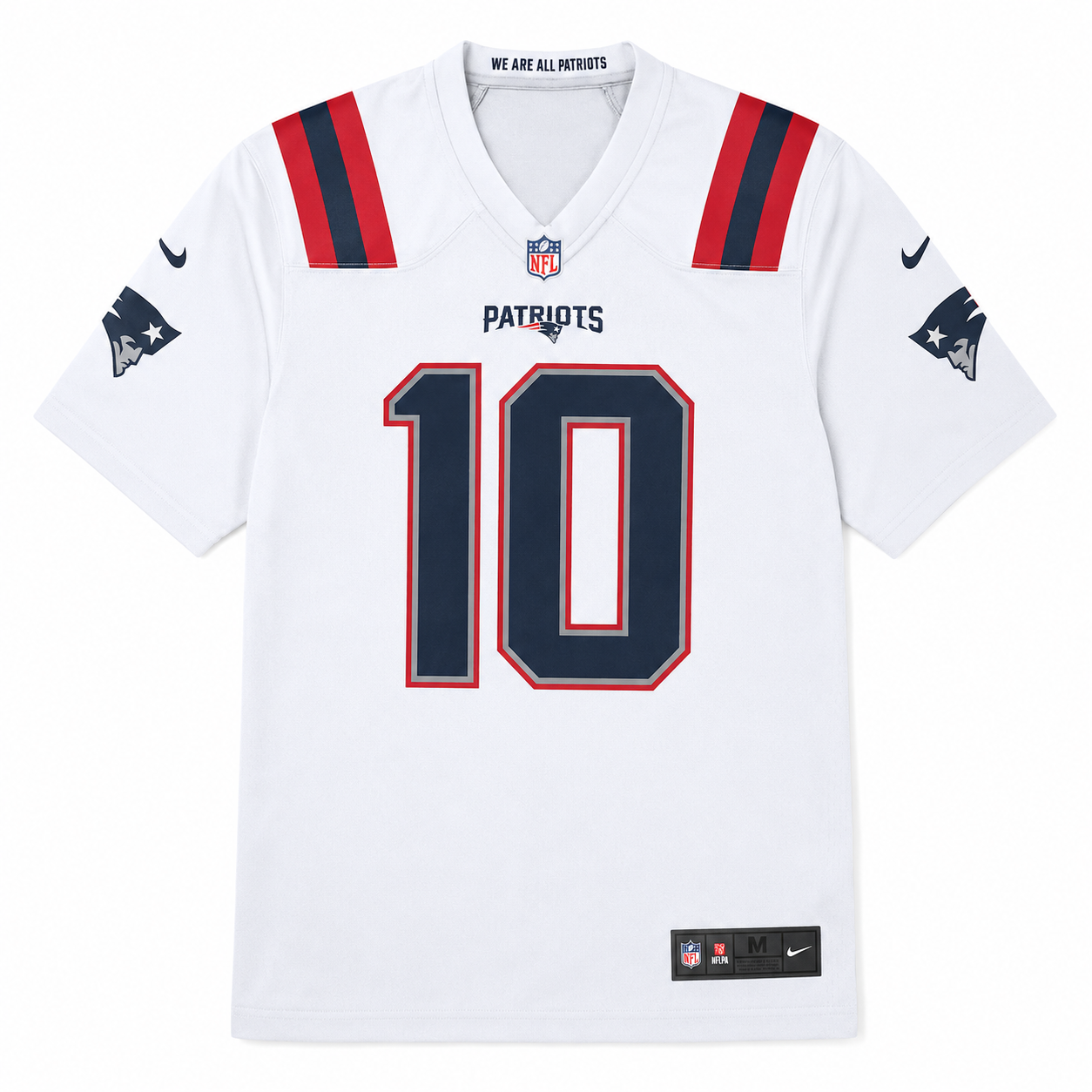 New England Patriots Jersey Blanco