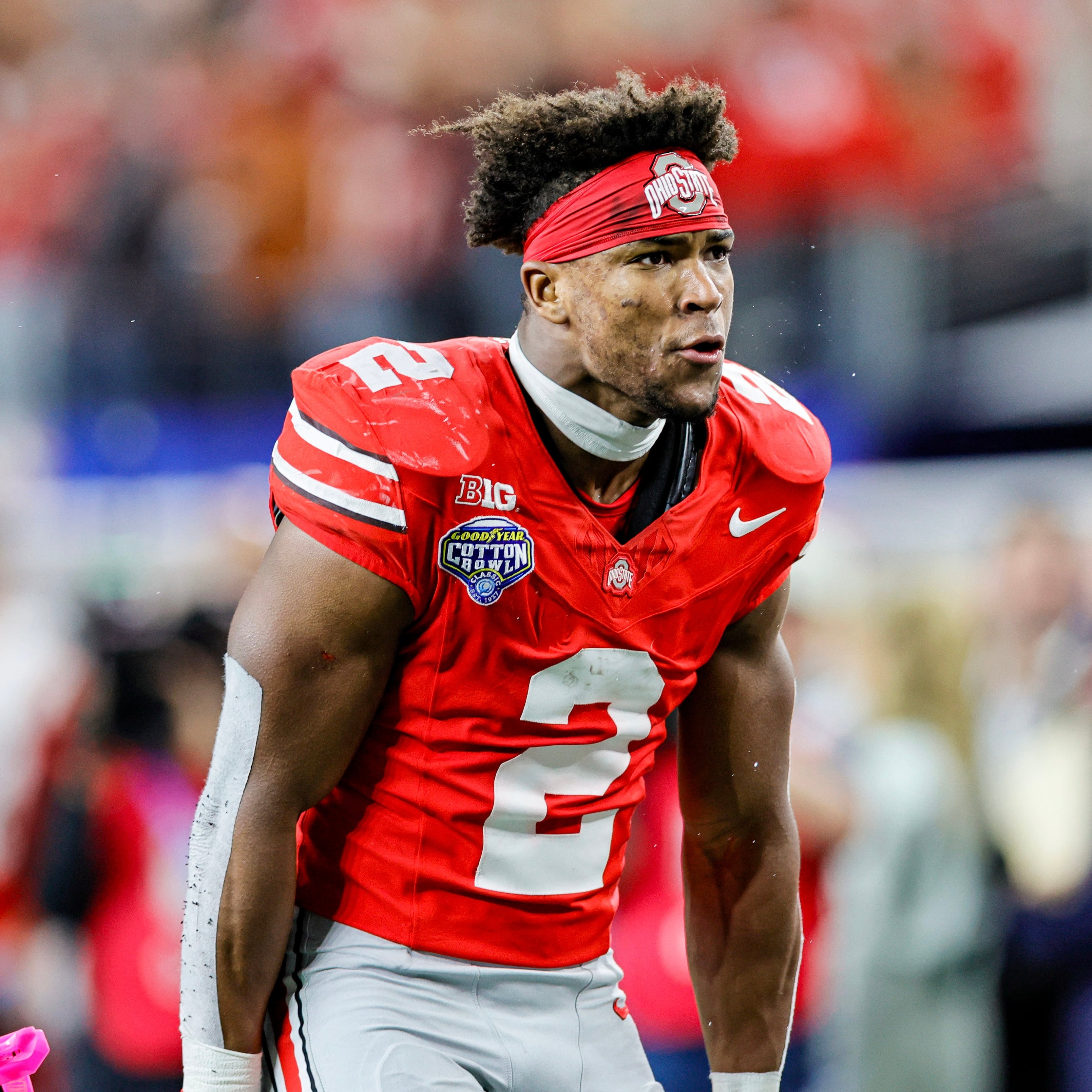 Ohio State Football College Jersey Roja
