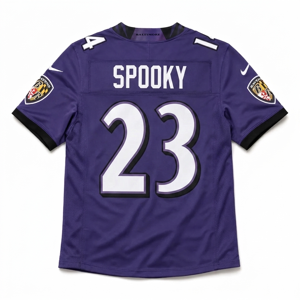 Baltimore Ravens Jersey Morada 2026 Spooky 23