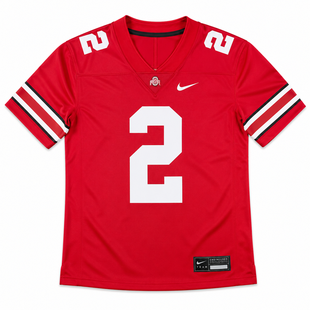 Ohio State Football College Jersey Roja