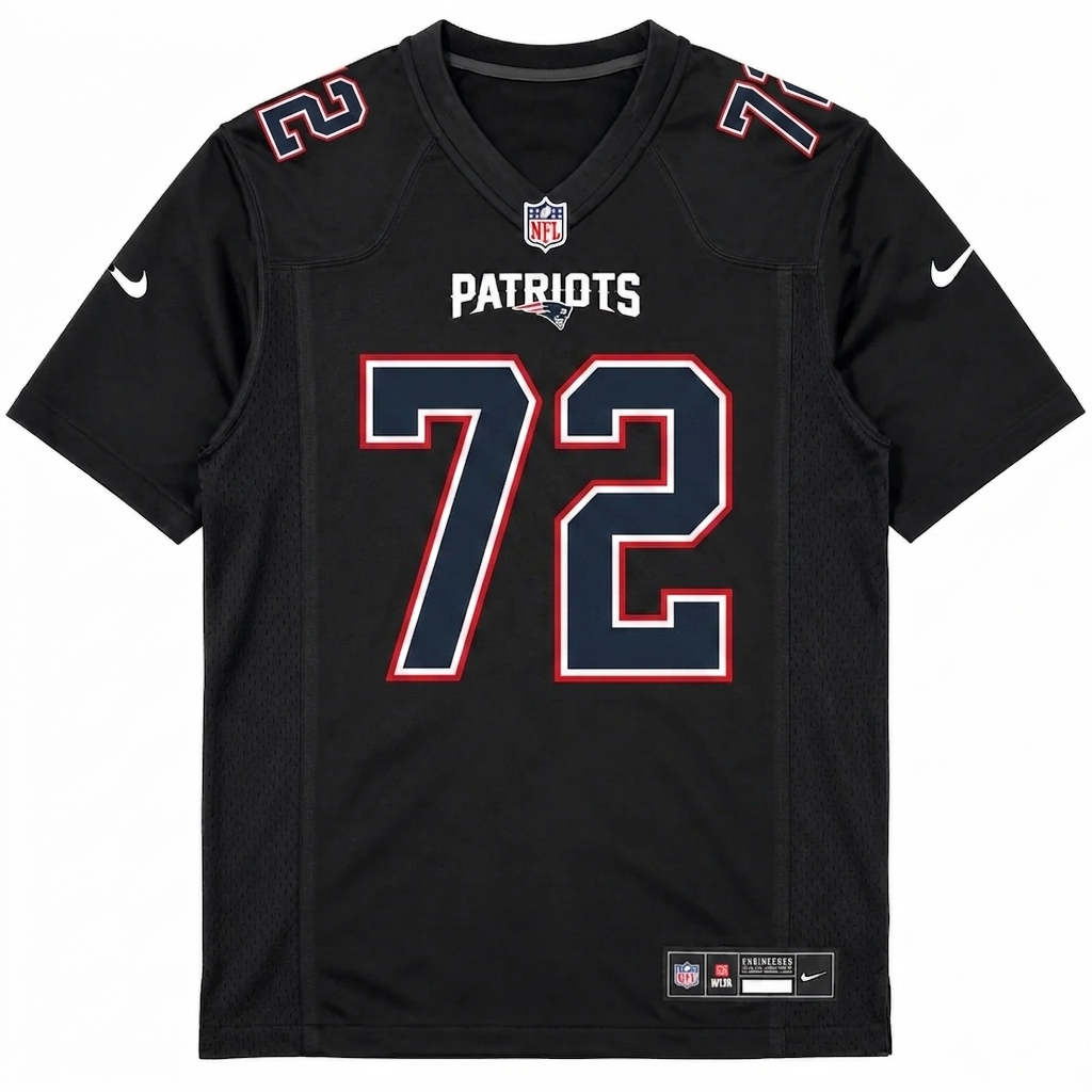 NE Pats Jersey Parker #72 Black Carbon