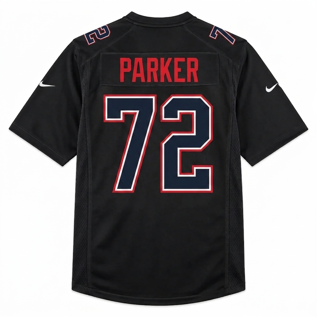 NE Pats Jersey Parker #72 Black Carbon