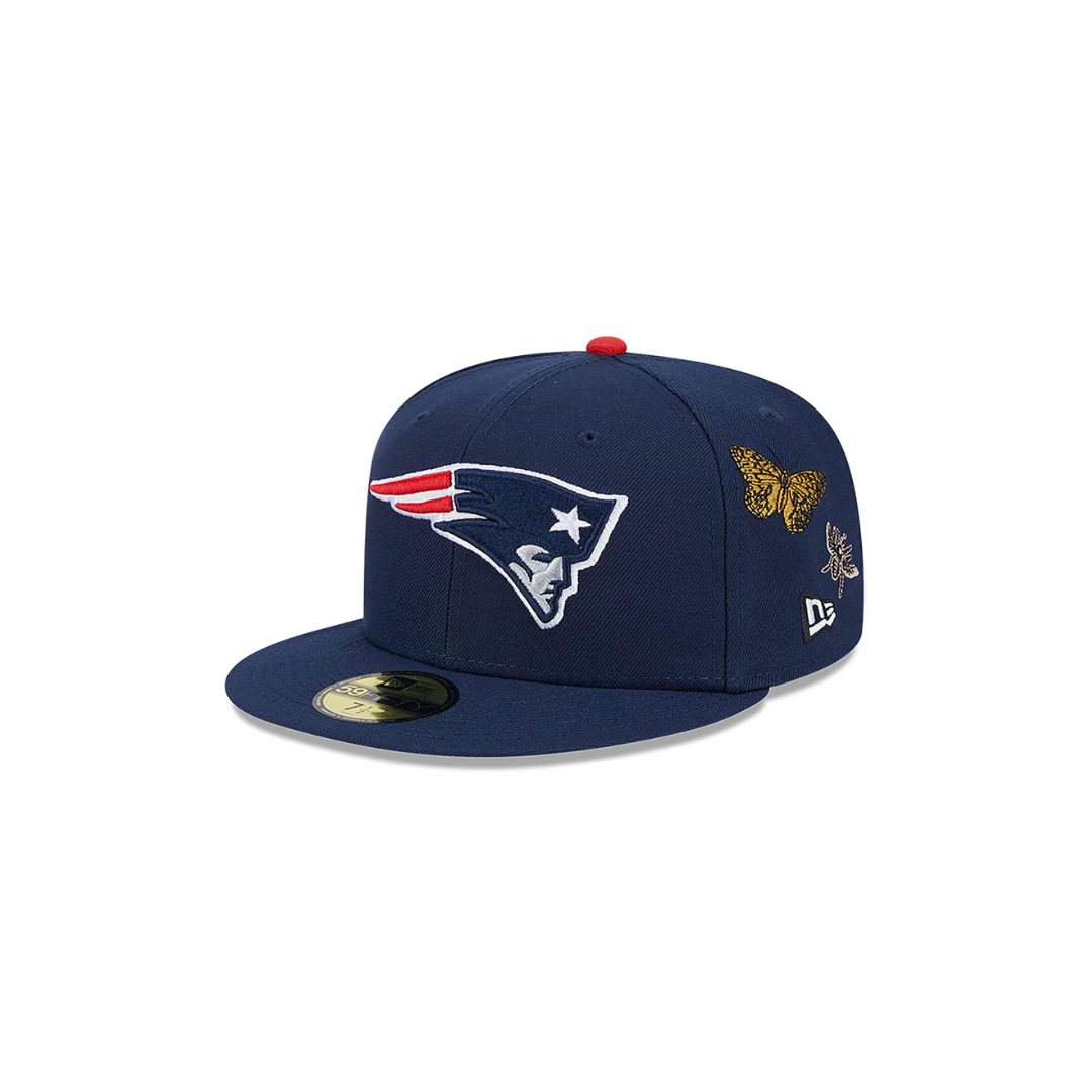 Gorra New England Patriots Felt Navy Snapback