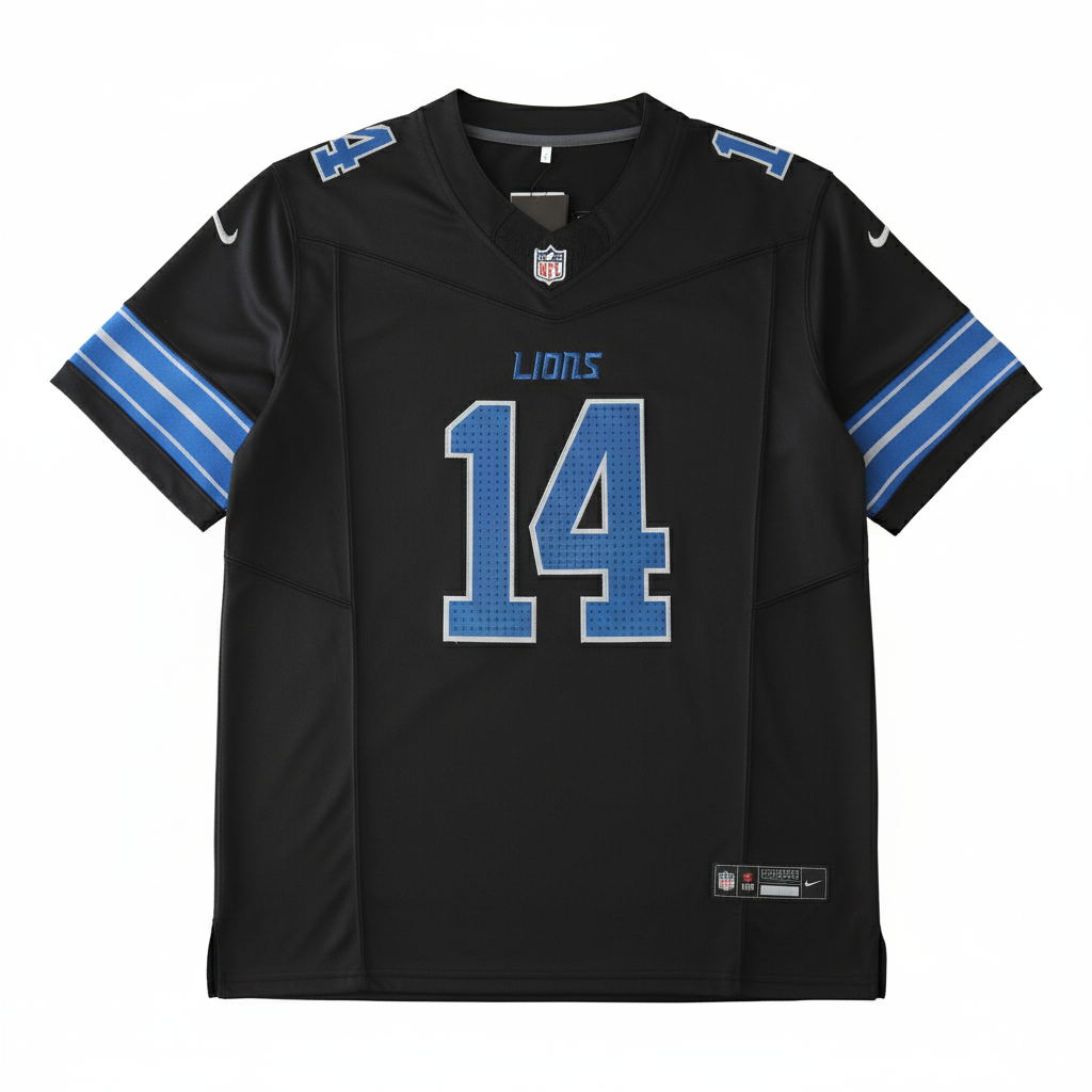 Detroit Lions Jersey Negra