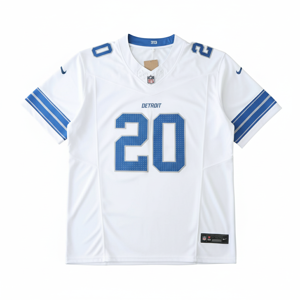 Detroit Lions Jersey Blanca
